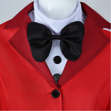 Hazbin Hotel Charlie Red Adult Man Outfit Cosplay Costume Halloween Carnival Party Suit
