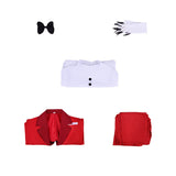 Hazbin Hotel Charlie Red Adult Man Outfit Cosplay Costume Halloween Carnival Party Suit