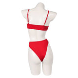 Hazbin Hotel Cherri Bomb Original Two-piece Red Swimsuit Swimwear Cosplay Costume Outfits