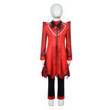 Hazbin Hotel Demon Alastor Kids Children Red Suit Cosplay Costume Outfits Halloween Carnival Suit