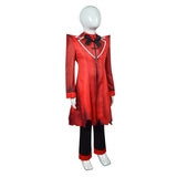 Hazbin Hotel Demon Alastor Kids Children Red Suit Cosplay Costume Outfits Halloween Carnival Suit