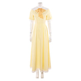 Hazbin Hotel Husk Yellow Cosplay Dress For Adult Female Halloween Carnival Party Suit