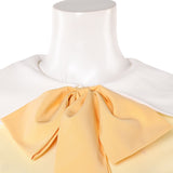 Hazbin Hotel Husk Yellow Cosplay Dress For Adult Female Halloween Carnival Party Suit