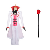 Hazbin Hotel Lucifer White Cosplay Costume For Adult Male Outfits Halloween Carnival Suit