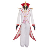 Hazbin Hotel Lucifer Man White Cosplay Costume Halloween Carnival Party Suit  
