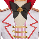 Hazbin Hotel Lucifer Man White Cosplay Costume Halloween Carnival Party Suit  