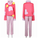 Hazbin Hotel Lucifer Pink Cosplay Sleepwear For Adult Male Halloween Carnival Party Suit