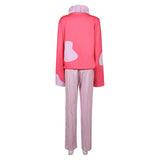 Hazbin Hotel Lucifer Pink Cosplay Sleepwear For Adult Male Halloween Carnival Party Suit