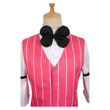 Hazbin Hotel Lucifer Pink Vest Suit Cosplay Costume Outfits Halloween Carnival Suit