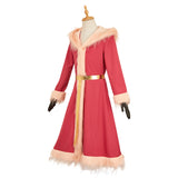 Hazbin Hotel Lucifer Red Cosplay Costume For Adult Female Halloween Carnival Party Suit  