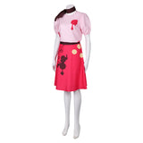 Hazbin Hotel Niffty Red White Printed Dress Cosplay Costume Outfits Halloween Carnival Suit