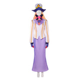 Hazbin Hotel Sir Pentious Yellow-White Top With Purple Skirt For Adult Man Halloween Carnival Party Suit