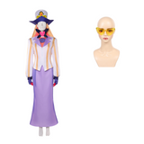 Hazbin Hotel Sir Pentious Yellow-White Top With Purple Skirt For Adult Man Halloween Carnival Party Suit