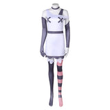 Hazbin Hotel Vaggie Black-white Dress Cosplay Costume Outfits Halloween Carnival Suit