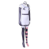 Hazbin Hotel Vaggie Black-white Dress Cosplay Costume Outfits Halloween Carnival Suit