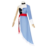 Hazbin Hotel VAGGIE Cosplay Blue Dress For Halloween Carnival Party Suit   