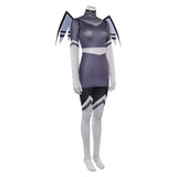 Hazbin Hotel Vaggie Lute Grey Cosplay Costume For Adult Female Halloween Carnival Party Suit  