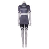 Hazbin Hotel Vaggie Lute Grey Cosplay Costume For Adult Female Halloween Carnival Party Suit  