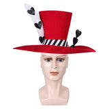 Hazbin Hotel Valentino Cosplay Red Hat Cap Halloween Carnival Costume Accessories