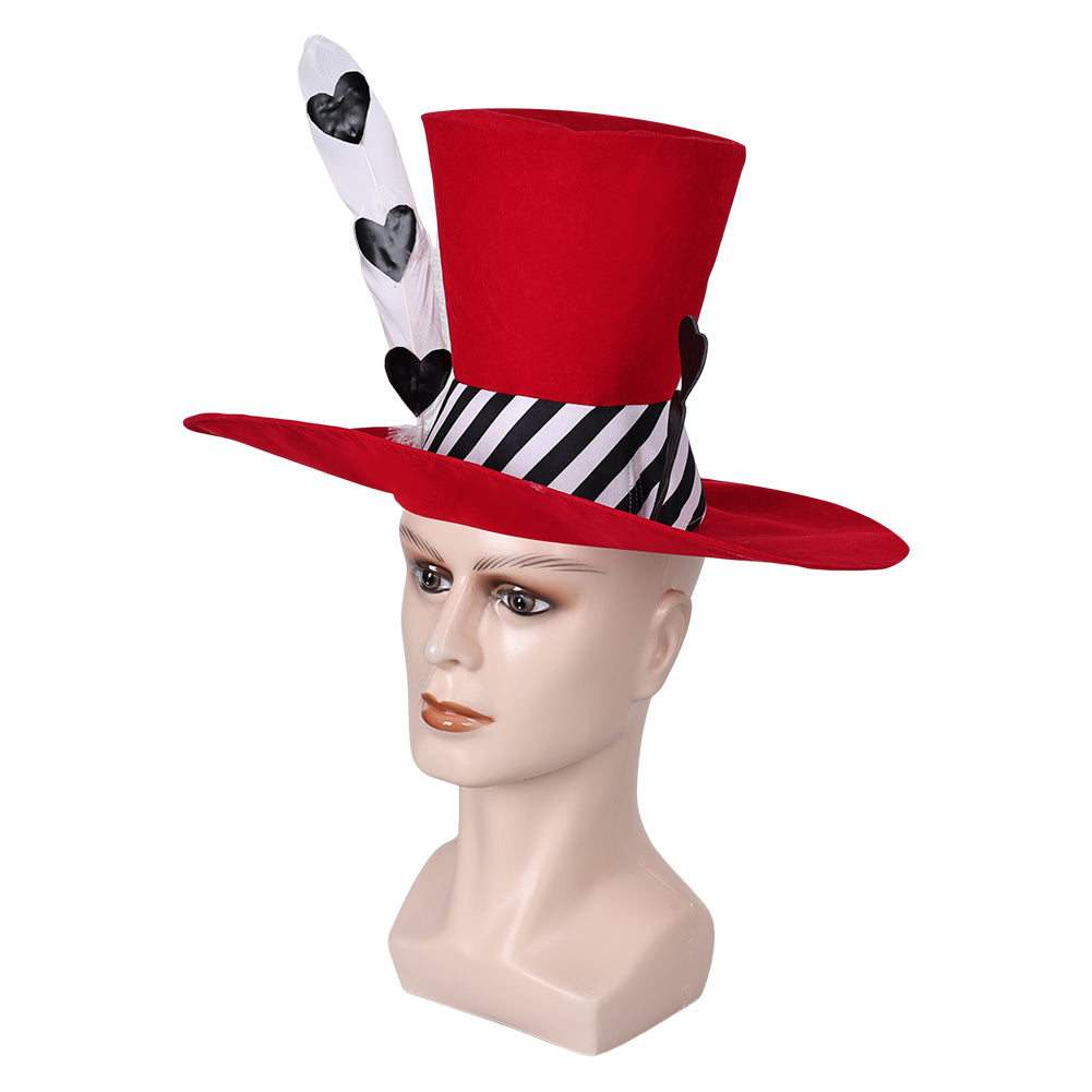 Hazbin Hotel Valentino Cosplay Red Hat Cap Halloween Carnival Costume –  Cosplaysky.ca