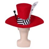 Hazbin Hotel Valentino Cosplay Red Hat Cap Halloween Carnival Costume Accessories