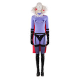 Hazbin Hotel Valentino Purple Cosplay Costume For Adult Female Halloween Carnival Party Suit