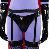 Hazbin Hotel Valentino Purple Cosplay Costume For Adult Female Halloween Carnival Party Suit