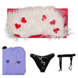 Hazbin Hotel Valentino Purple Cosplay Costume For Adult Female Halloween Carnival Party Suit