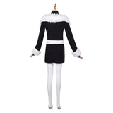 Hazbin Hotel Velvette Black Cosplay Costume For Adult Female Halloween Carnival Party Suit