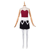 Hazbin Hotel Velvette Black Cosplay Costume For Adult Female Halloween Carnival Party Suit