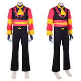 Hazbin Hotel Vox Black Cosplay Costume For Adult Male Halloween Carnival Party Suit