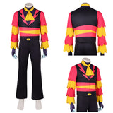 Hazbin Hotel Vox Black Cosplay Costume For Adult Male Halloween Carnival Party Suit