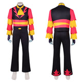 Hazbin Hotel Vox Black Cosplay Costume For Adult Male Halloween Carnival Party Suit