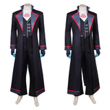 Hazbin Hotel Vox Black Cosplay Costume For Adult Man Halloween Carnival Party Suit 