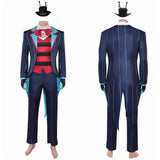Hazbin Hotel Vox Blue Cosplay Costume For Adult Men Halloween Carnival Party Suit 