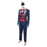 Hazbin Hotel Vox Blue Cosplay Costume For Adult Men Halloween Carnival Party Suit 