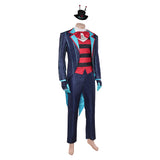 Hazbin Hotel Vox Blue Cosplay Costume For Adult Men Halloween Carnival Party Suit 