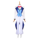Hazbin Hotel Vox White Outfit Cosplay Costume For Adult Female Halloween Carnival Party Suit 