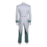 Hazbin Hotel Vox Cosplay Grey&Green Outfit For Adult Male Halloween Carnival Party Suit  