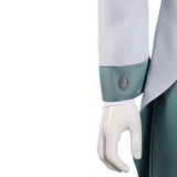 Hazbin Hotel Vox Cosplay Grey&Green Outfit For Adult Male Halloween Carnival Party Suit  