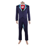 Hazbin Hotel Vox Dark Blue Cosplay Costume For Adult Male Halloween Carnival Party Suit 