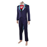 Hazbin Hotel Vox Dark Blue Cosplay Costume For Adult Male Halloween Carnival Party Suit 