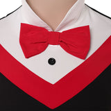 Hazbin Hotel Vox Dark Blue Cosplay Costume For Adult Male Halloween Carnival Party Suit 