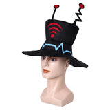 Hazbin Hotel Vox TV Demon Hat Cap Cosplay Accessories Props