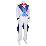 Hazbin Hotel Vox White Cosplay Costume Evening Gown Halloween Carnival Party Suit