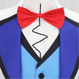 Hazbin Hotel Vox White Cosplay Costume Evening Gown Halloween Carnival Party Suit