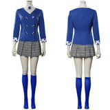 Heathers Veronica Sawyer Women Blue School Uniform Cosplay Costume Halloween Carnival Party Suit