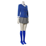 Heathers Veronica Sawyer Women Blue School Uniform Cosplay Costume Halloween Carnival Party Suit