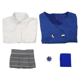Heathers Veronica Sawyer Women Blue School Uniform Cosplay Costume Halloween Carnival Party Suit