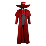 Herushingu Alucard Red Outfit Cosplay Costume Halloween Carnival Party Suit